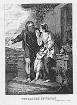 Abraham rejecting Hagar