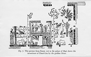 The investiture of Zimri-Lim by goddess Ishtar